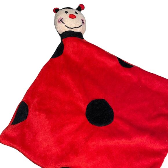Burton Security Blanket Lovey Ladybug Plush Nursery Baby Shower Gift Decor 12" - Picture 11 of 11